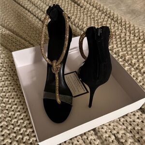 Amina Abdul Jillil - Gold Crystal Rope Sandal